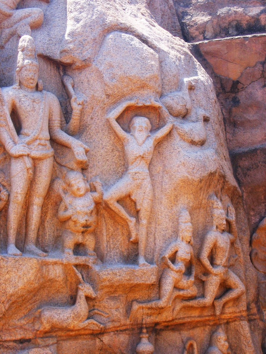 Ancient Yogi carvings
