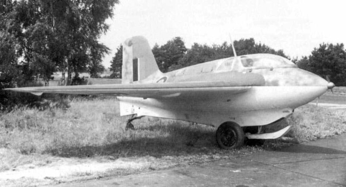 Me 163 Komet in RAF colours