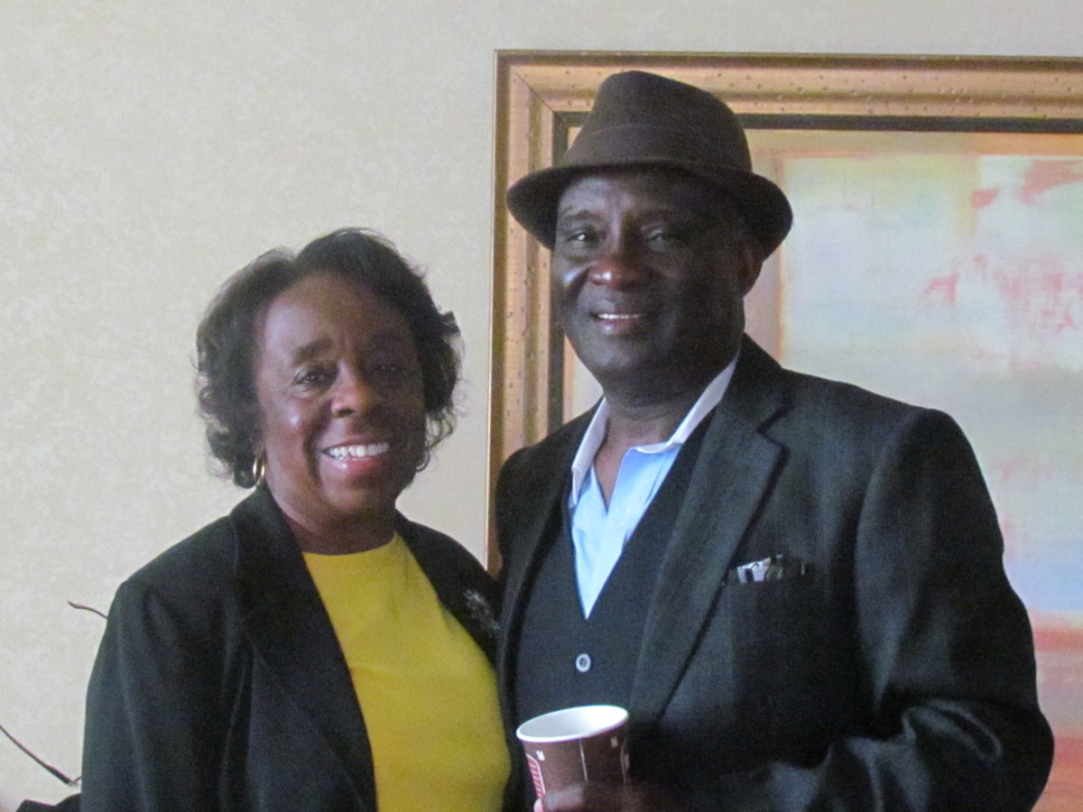 Aunt Linda, with her husband Randolph Ellerby, who did not attend the shower because it was just for the ladies of the family.. Aunt Linda, with her husband Randolph Ellerby, who did not attend the shower because it was just for the ladies of the family..