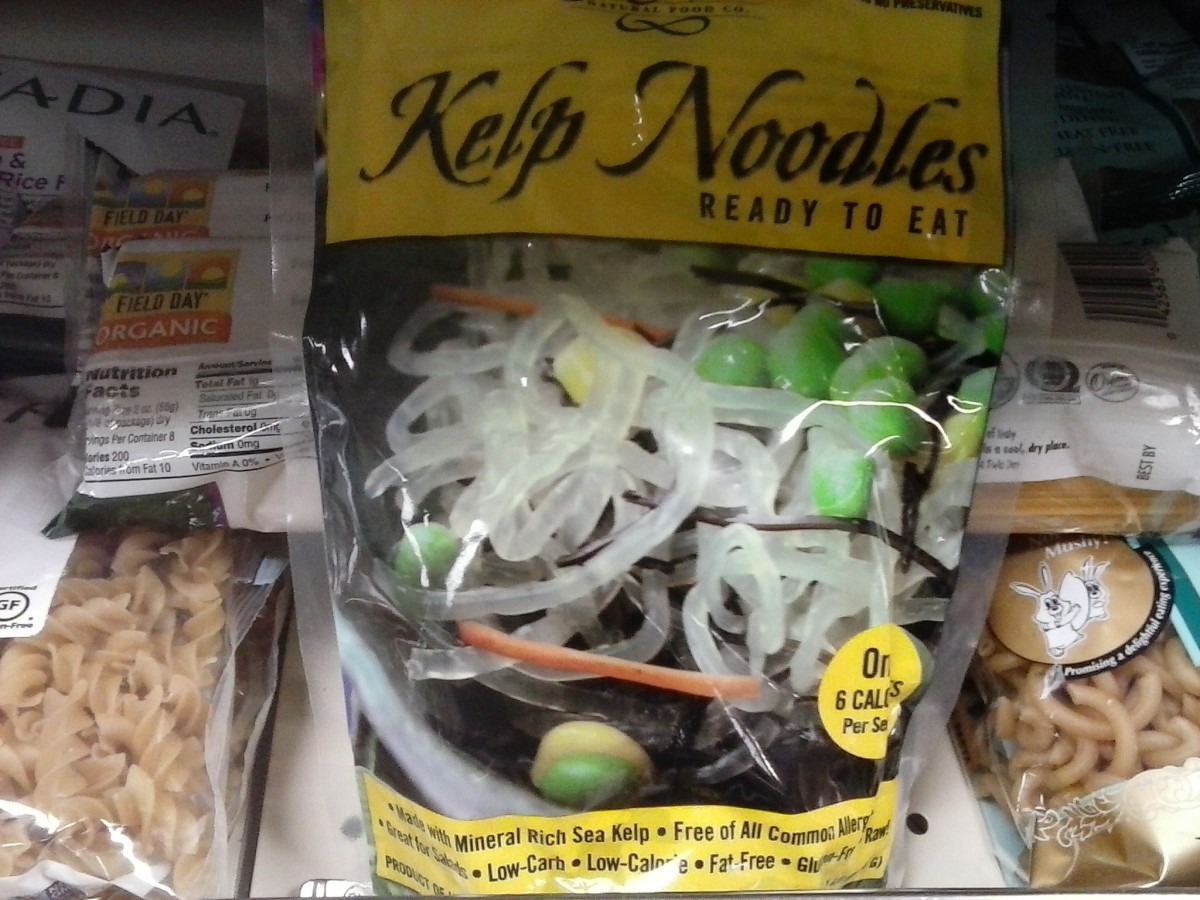 Kelp Noodles are an alternative to pasta. 