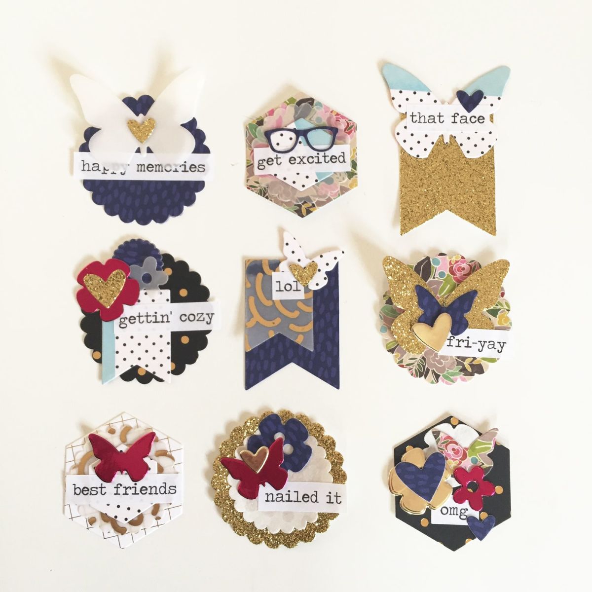 Diy embellishments make good use of the scraps and things that you have available