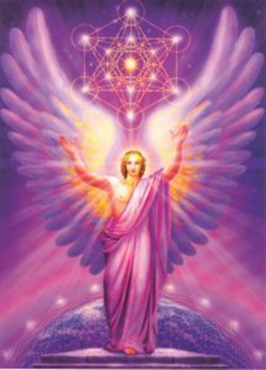 The young version of Metatron.  Some believe in the jewish tradition that this was the transformation of Enoch.
