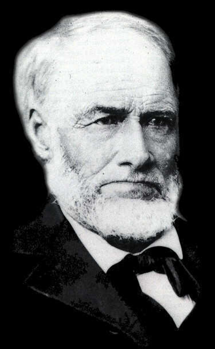 James W. Marshall - American carpenter and sawmill operator, who reported the finding of gold at Coloma on the American River in California on January 24, 1848