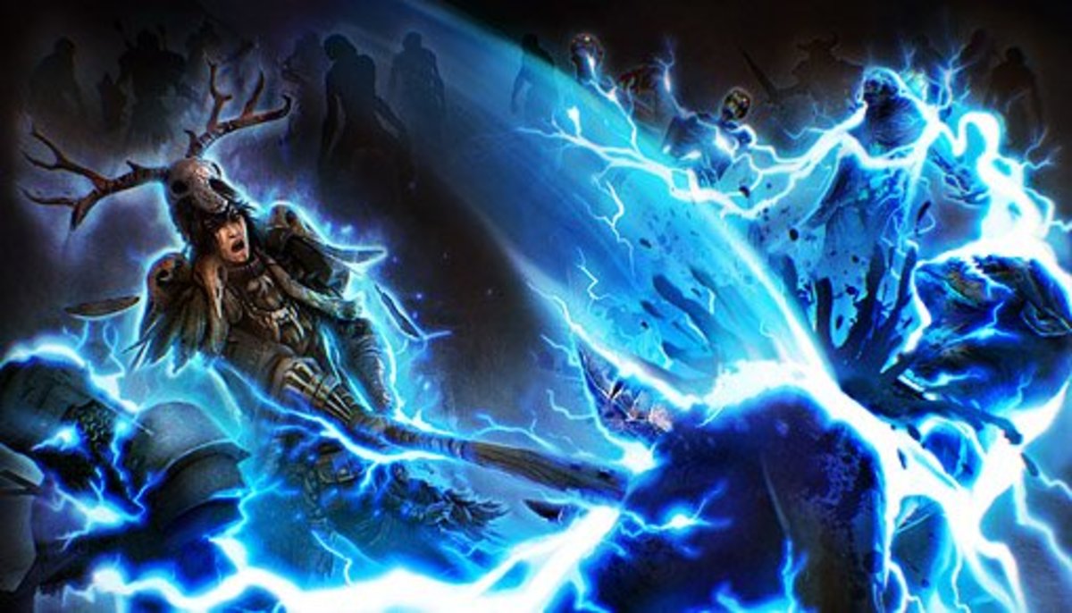 The shaman is proficient at using the elements and summons to deal damage.