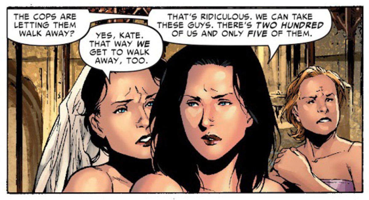 Kate Bishop and her sister in Young Avengers #1