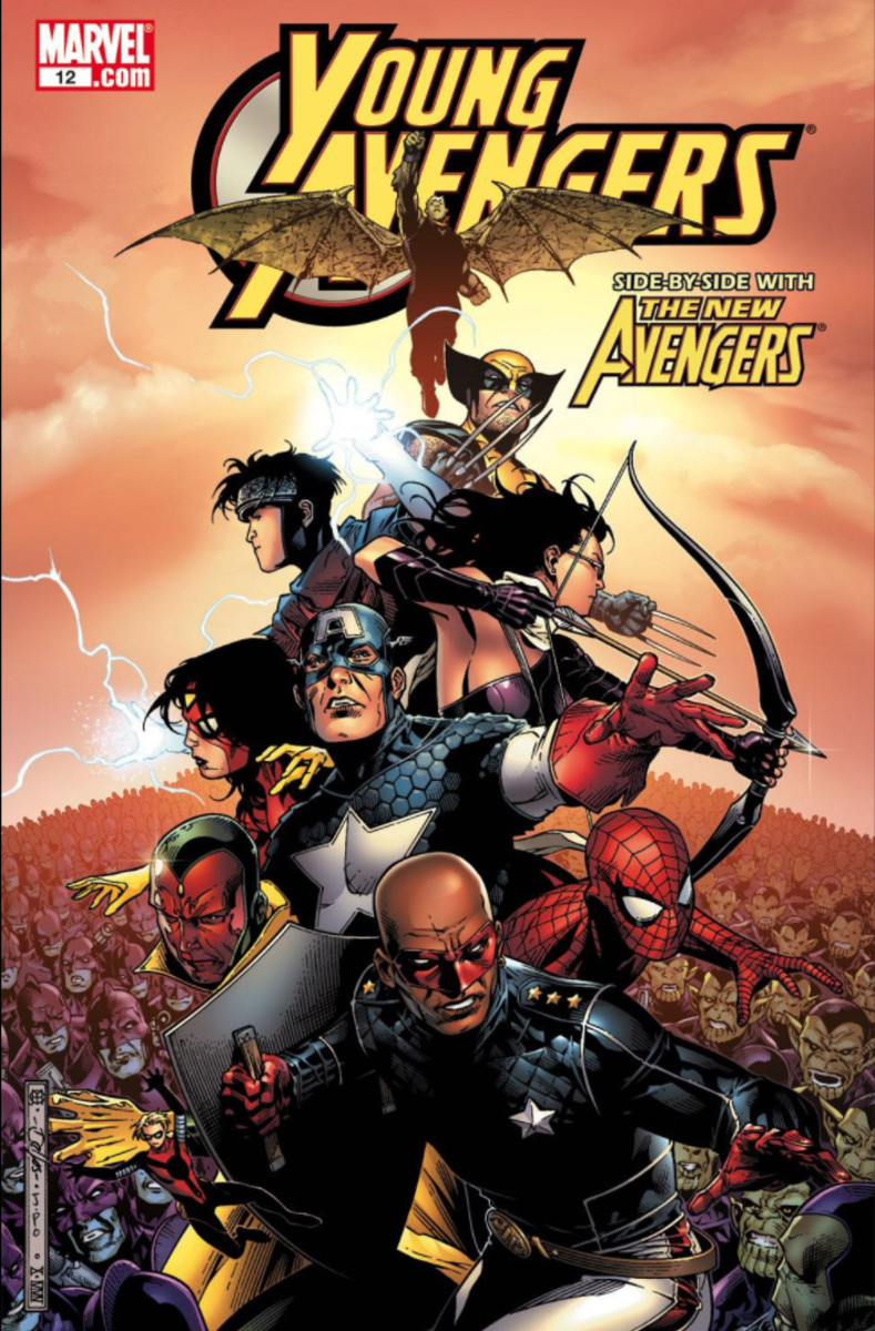 Young Avengers #12. Cover by Jim Cheung, John Dell and Justin Ponsor
