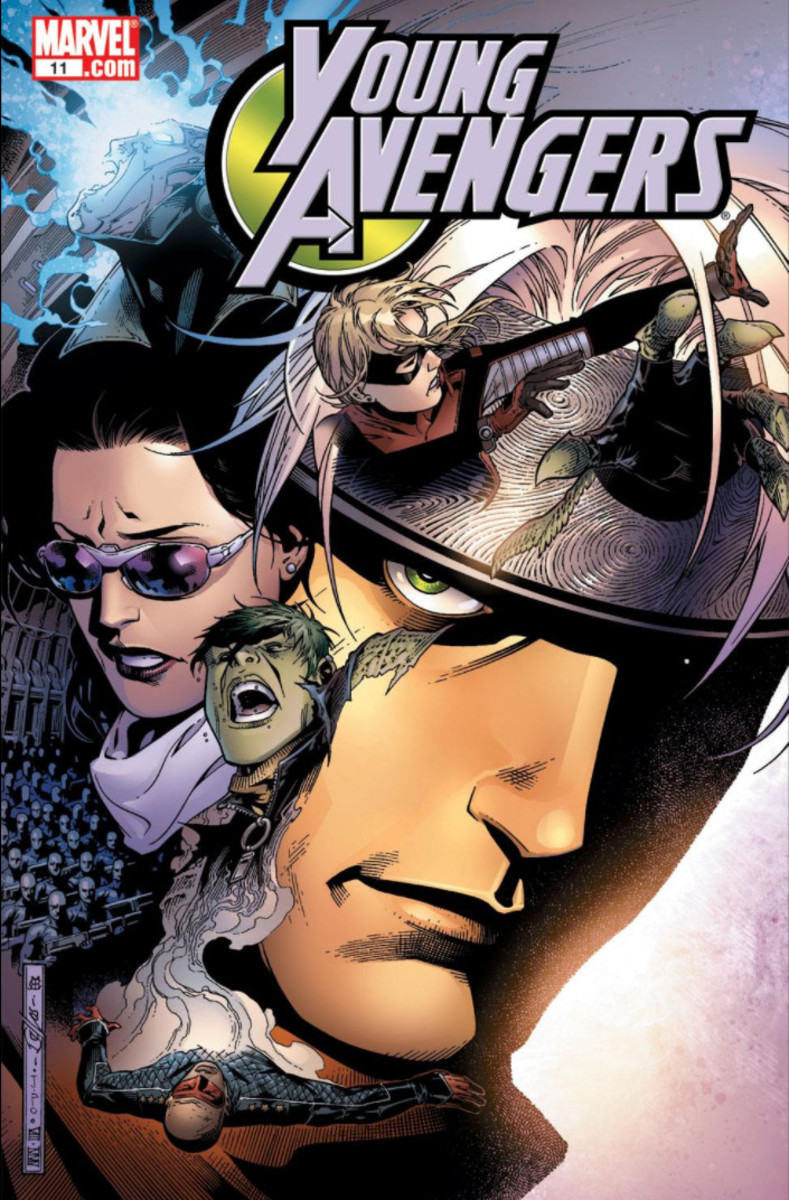 Young Avengers #11. Cover by Jim Cheung, John Dell and Justin Ponsor