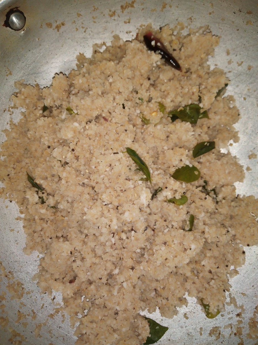 Let it cook in low flame till water evaporates. Make sure upma turns soft and cooked well.