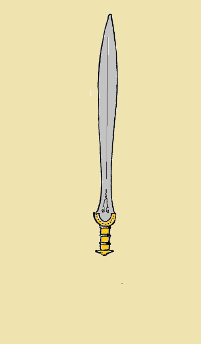 An Ornate Celtic broad sword.