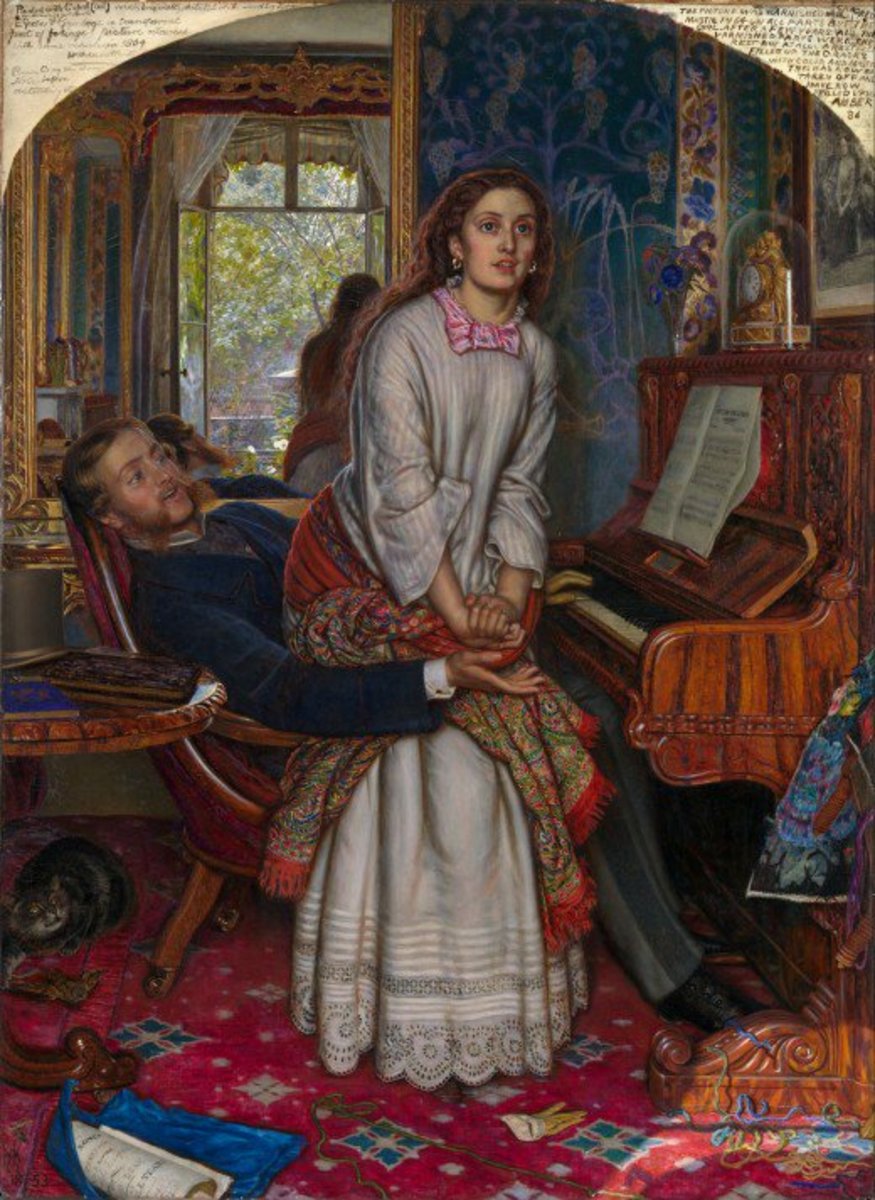  The Awakening Conscience (1853) by Pre-Raphaelite Artist William Holman Hunt