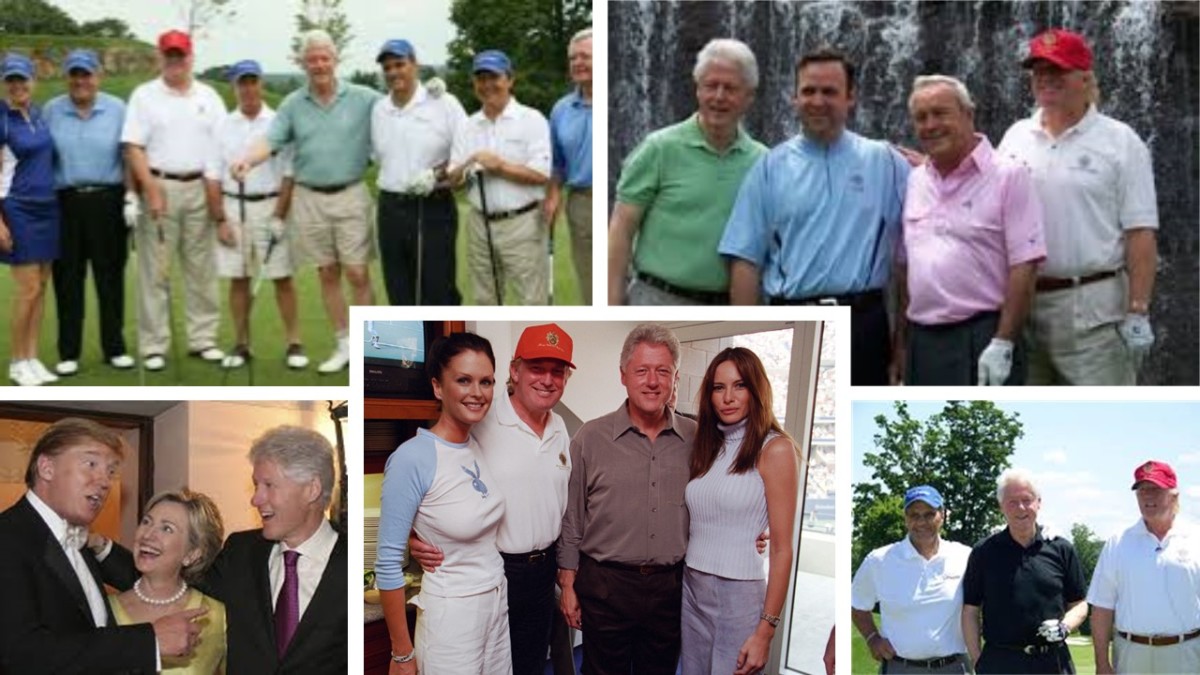 Former President Clinton and Donald Trump were golfing buddies