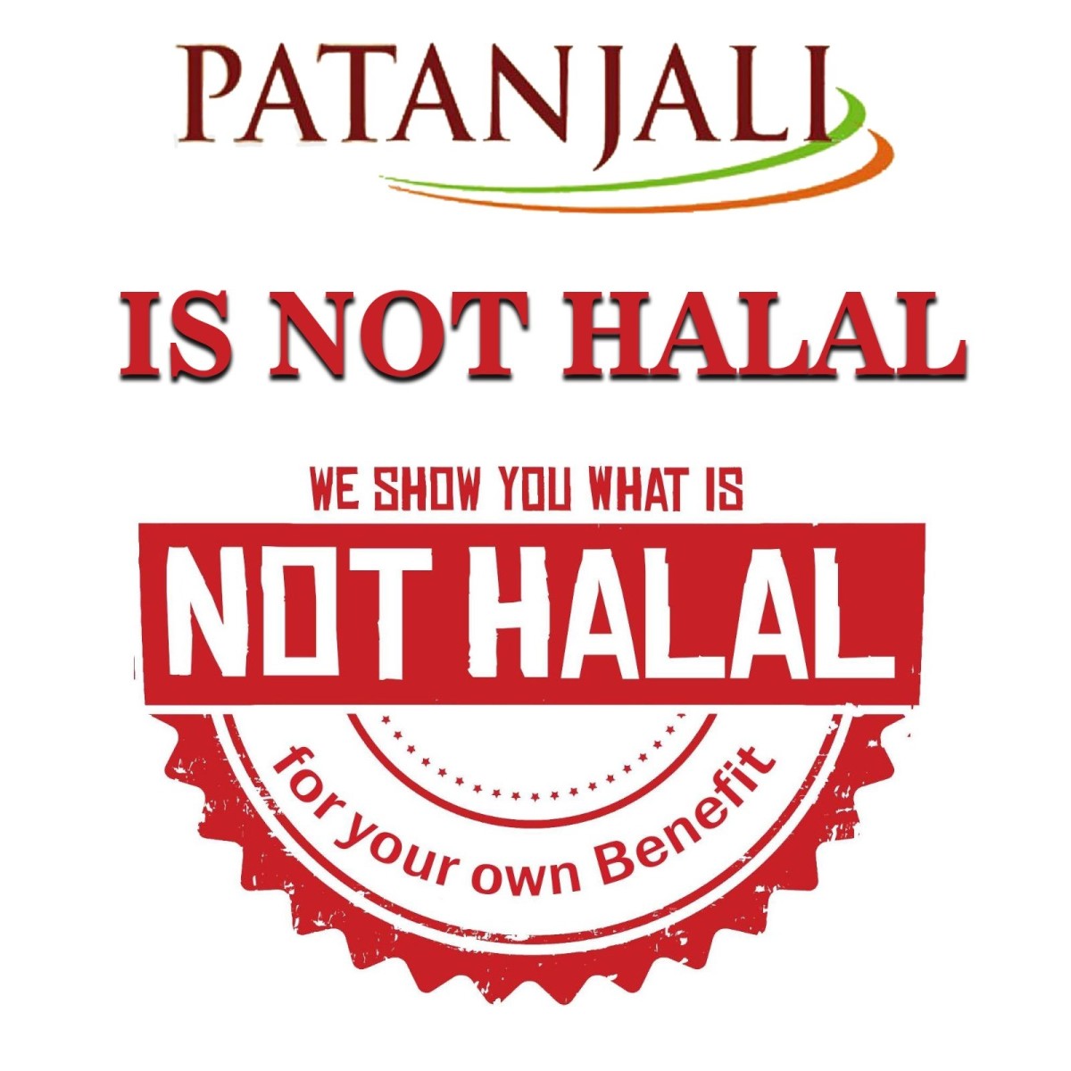 Patanjali is Not Halal