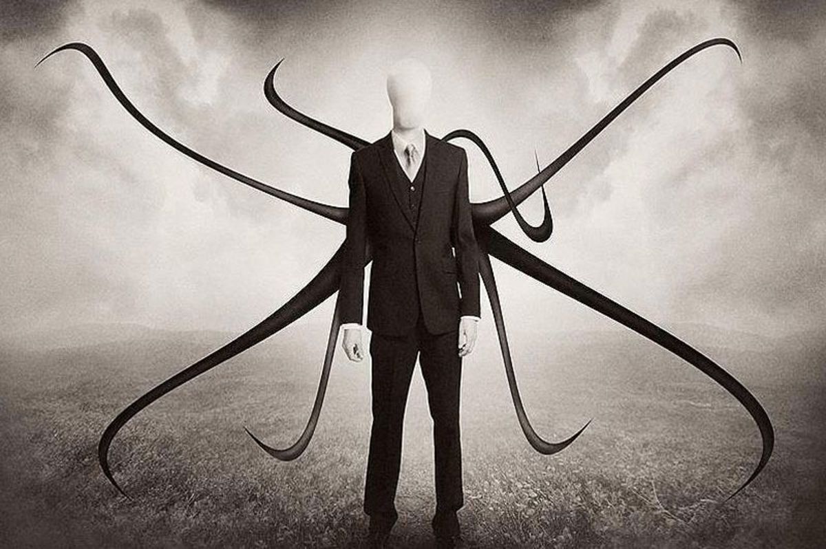 Slender Man with all of his tendrils and appendages.