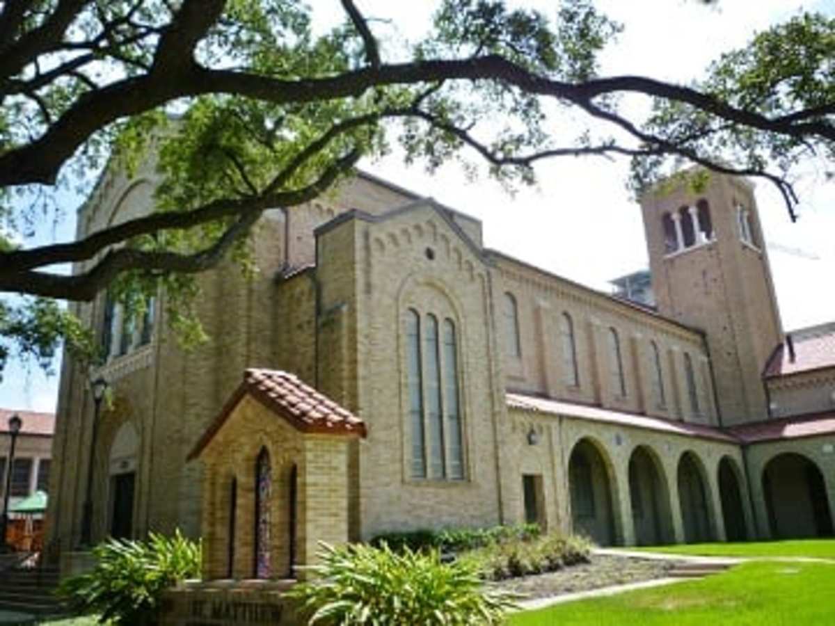 Houston's St. Matthew Lutheran Church, the Saint, and My Linocut