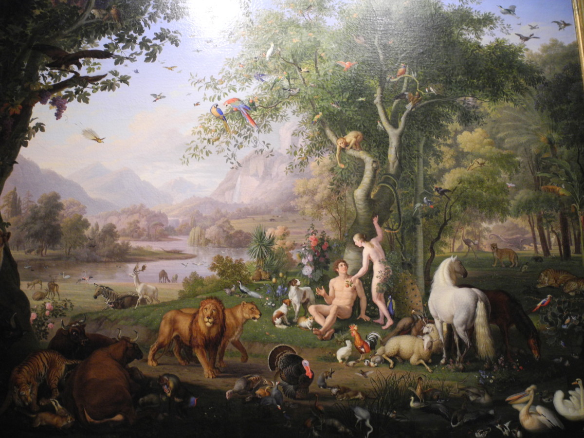 Painting of Garden Scene