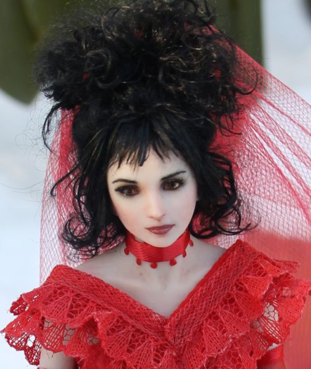 Hollywood Doll Wynona Ryder as Lydia from Beetlejuice by Patricia Gibbons