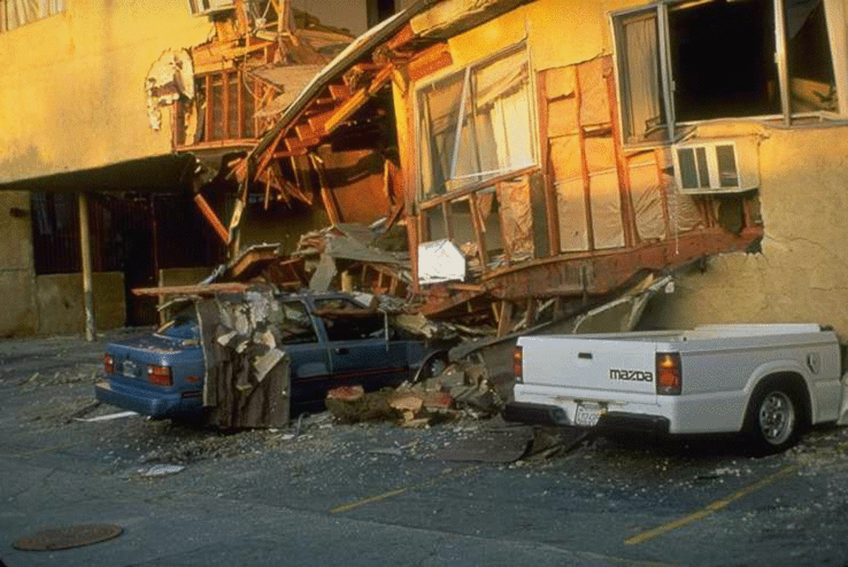 Damage done by the 1994 Northridge Earthquake.