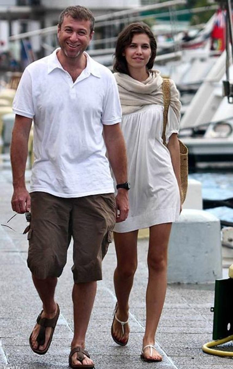 Roman Abramovich and his ex-wife Daria Zhukova