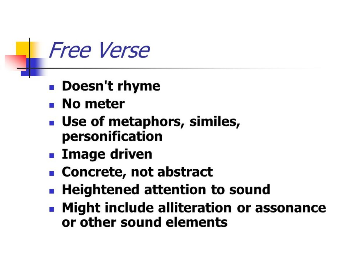 What Is A Free Verse Poem Structure Sitedoct