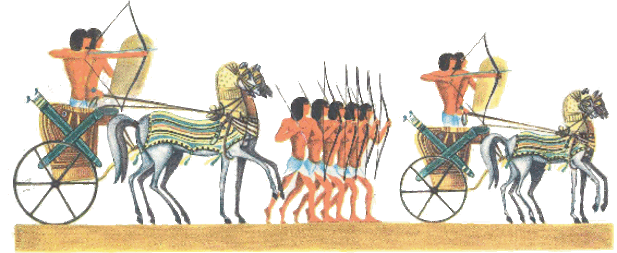 Chariots and Infantry Combination of the Ancient Egyptian Army/Military