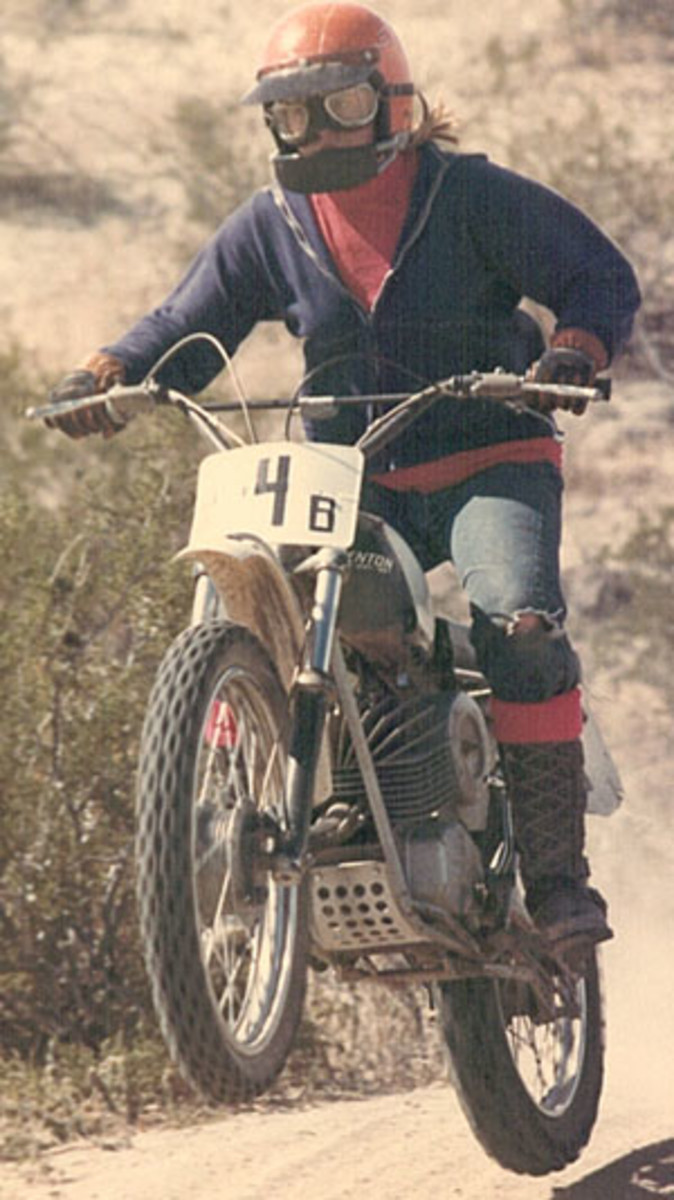 Me on my 69 Penton 125.  Check out my gear.