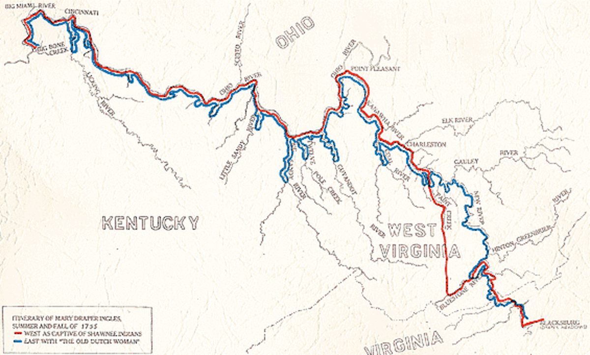 Mary’s route to Kentucky and back