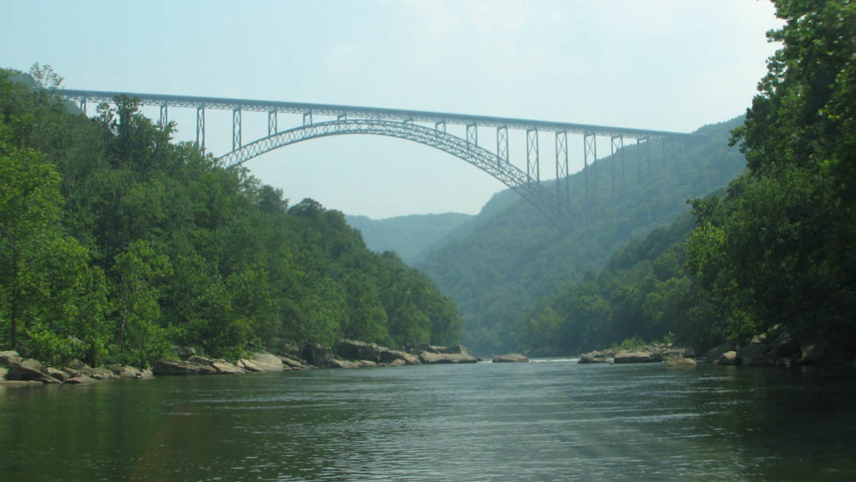 The steel arch bridge spanning the New River Gorge is a modern marvel of engineering and a stunning work of art.