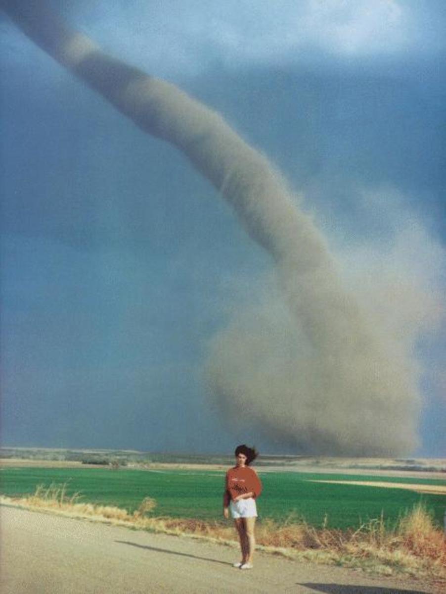 One effect of the earth's spin is tornadoes that converge in places with strong temperature and moisture differentials.