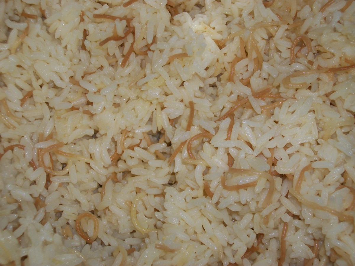 Rice Pilaf.  Personal photo.