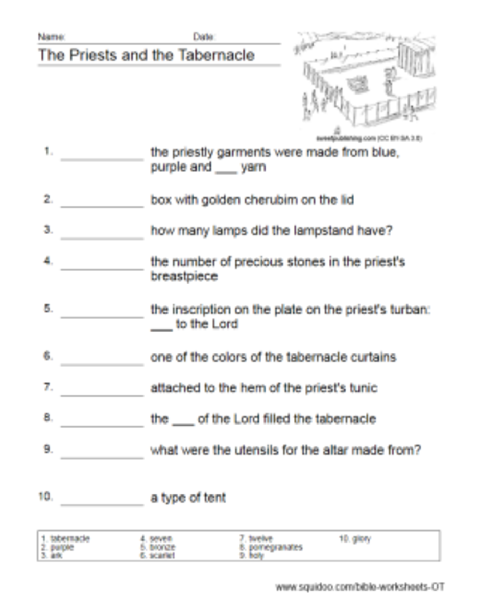 Old Testament Worksheets - HubPages