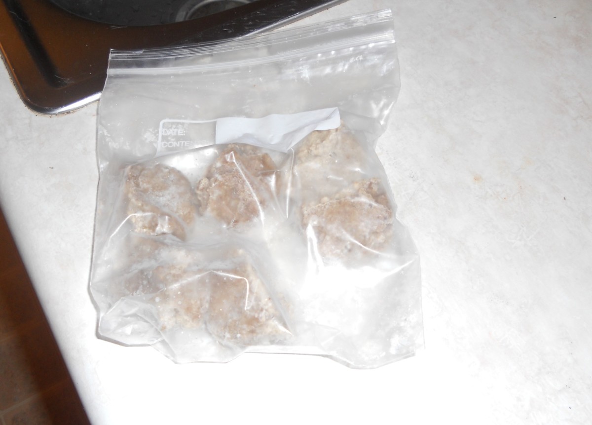 A bag of brown, lumpy cubes of mystery-substance may scare away guests looking for ice cubes in your freezer.
