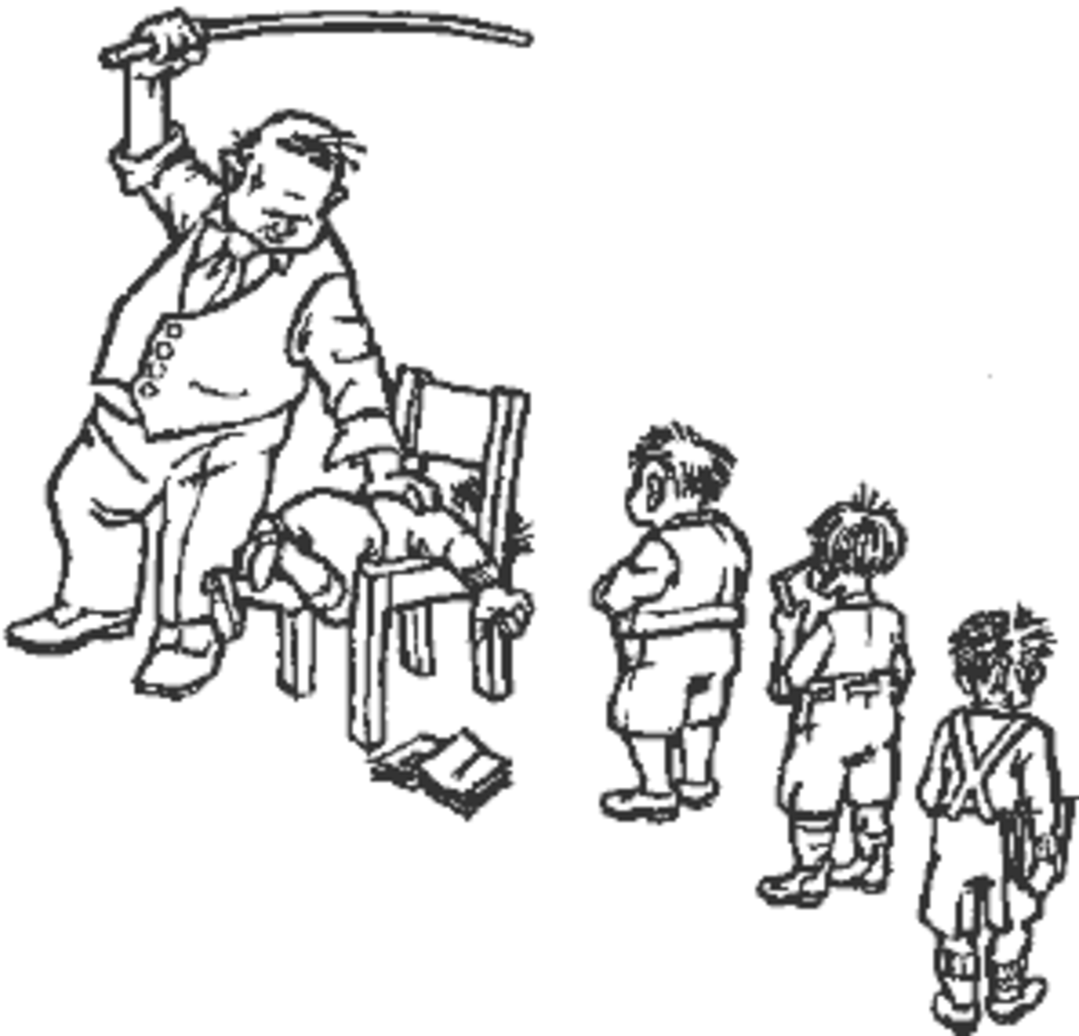 Иллюстрации телесное наказание детей