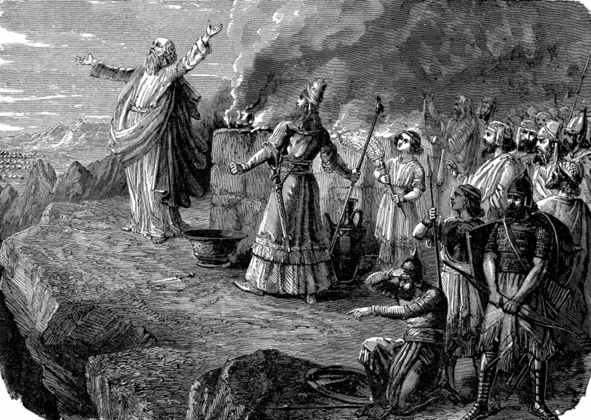 Balaam attempted to curse already blessed Israel under the direction of king Balak, king of Midian
