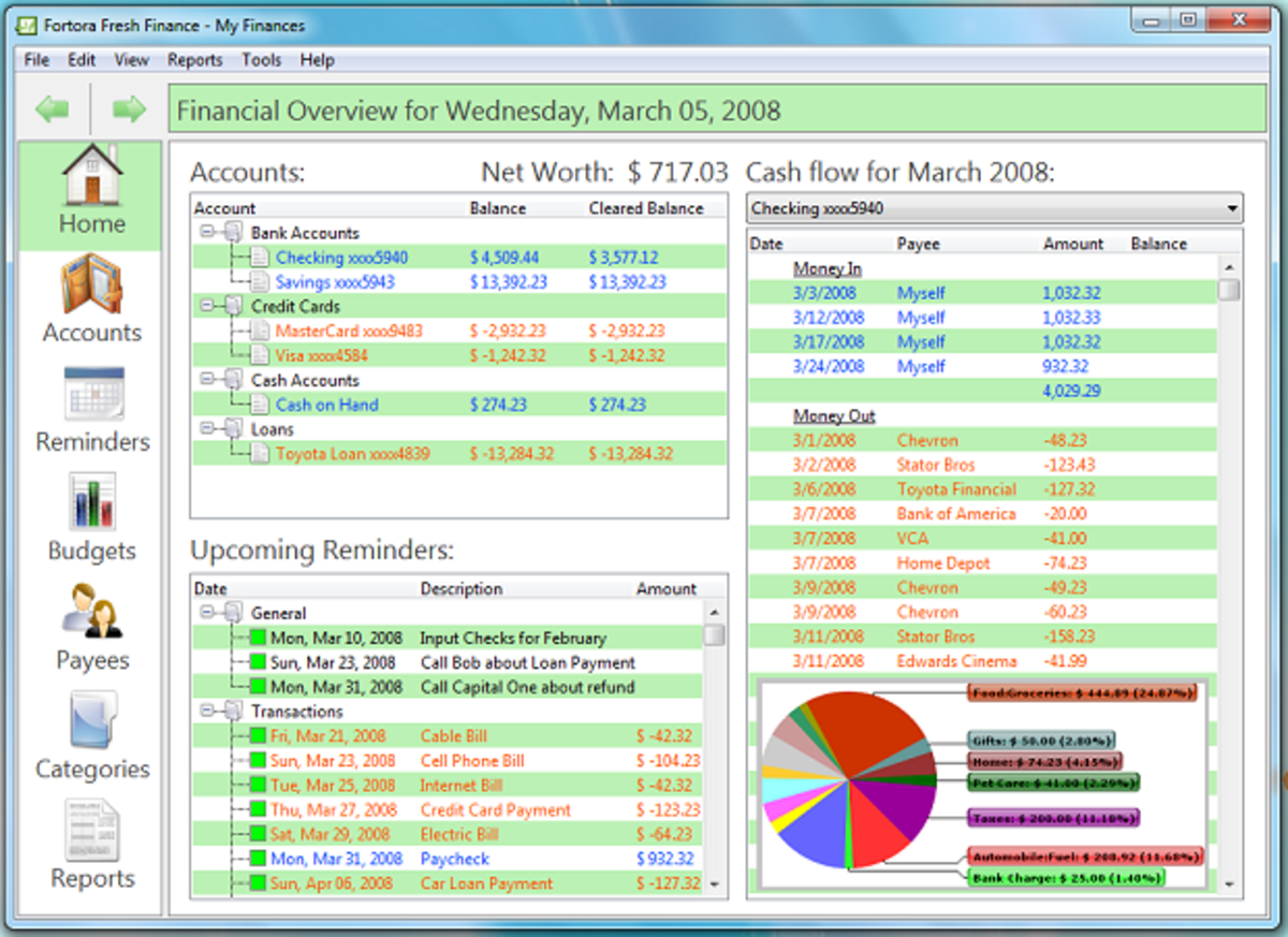 personal finance software