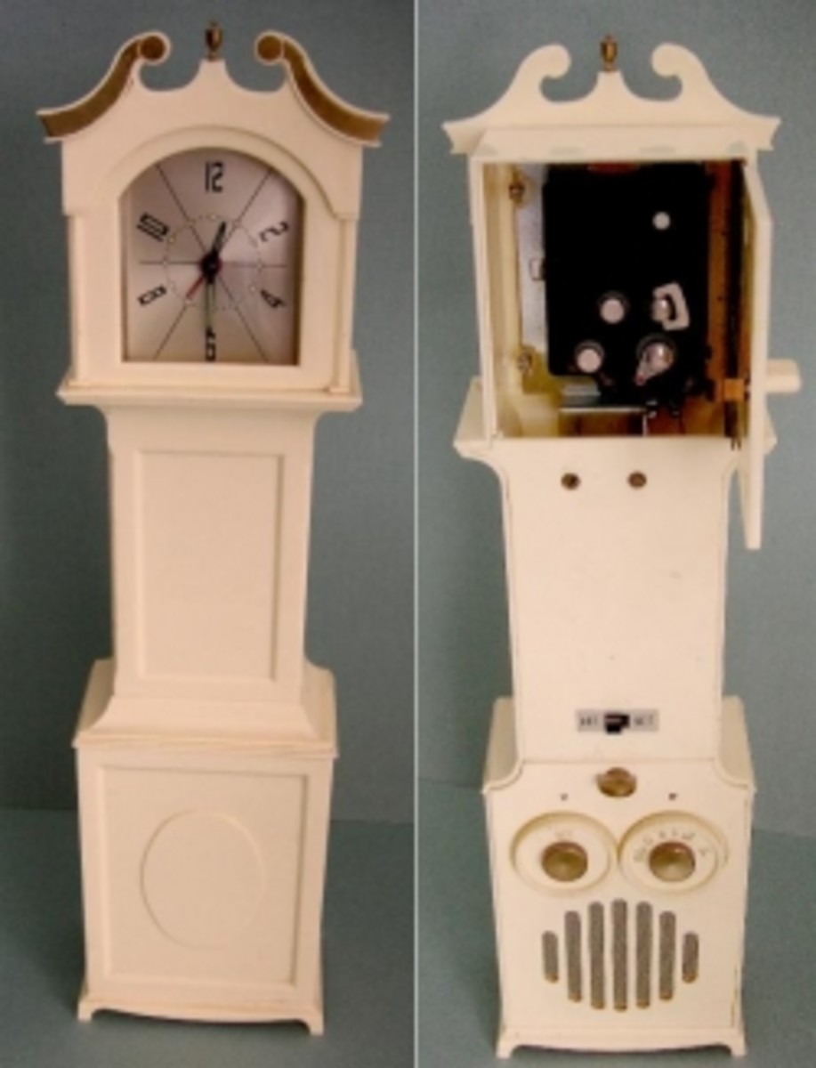 Clocks With Hidden Doors, Secret Storage Compartments And Covered