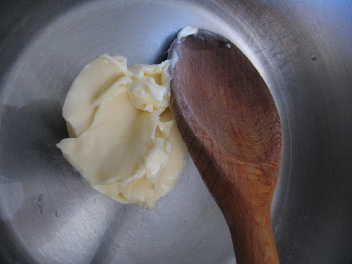 Boil margarine and water