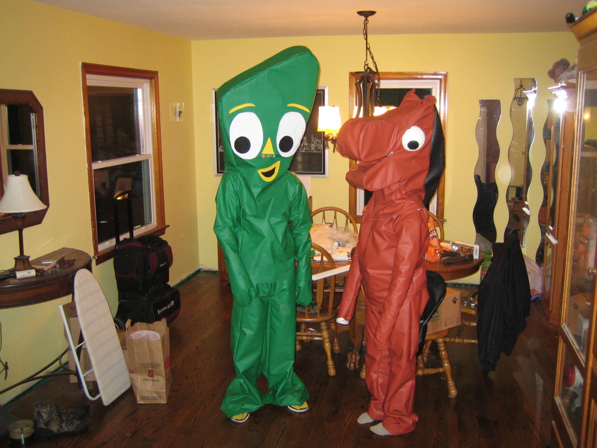 Gumby, Pokey and Blockhead Costumes