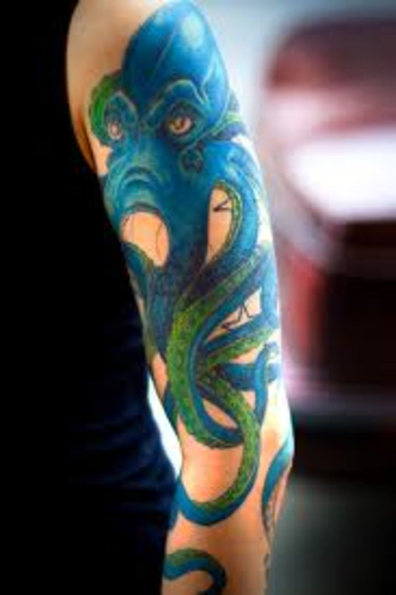 Octopus Tattoos And Meanings-Octopus Tattoo Designs-Squid Tattoos, Designs, And Meanings