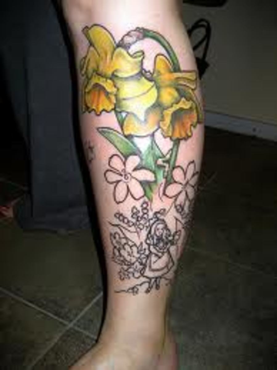 Daffodil Tattoos And Meanings-Daffodil Tattoo Designs And Ideas-Daffodil Tattoo Images