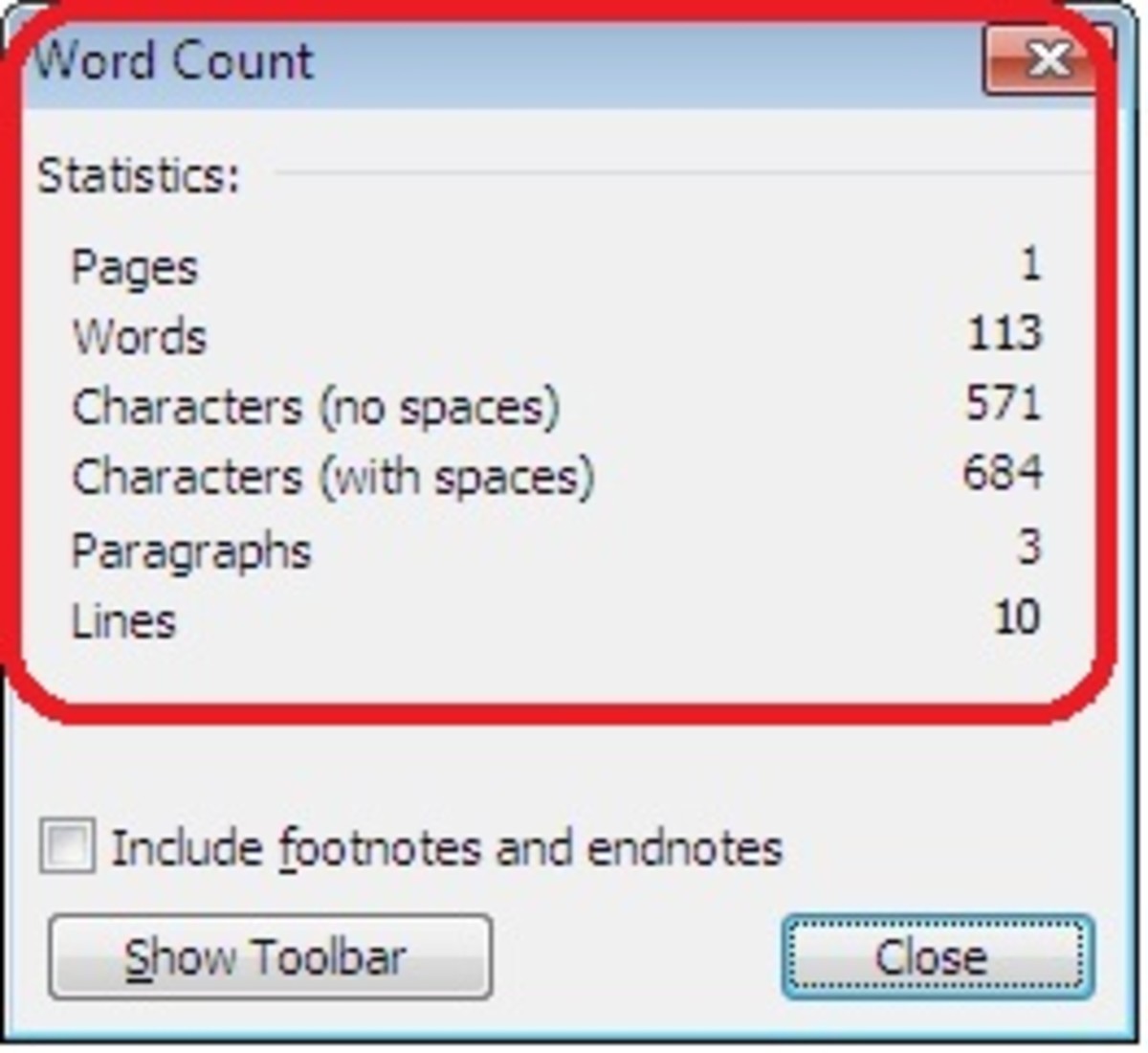 microsoft word word count tool