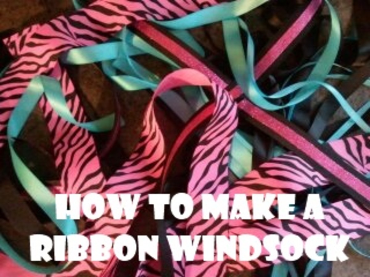 This simple ribbon windsock is a fun craft for kids to make.