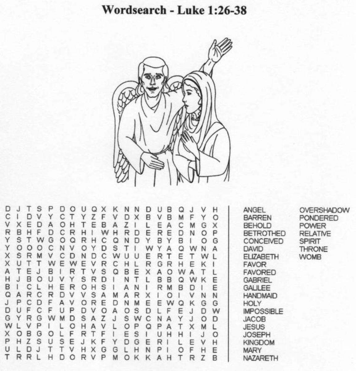Bible Word Search Printables