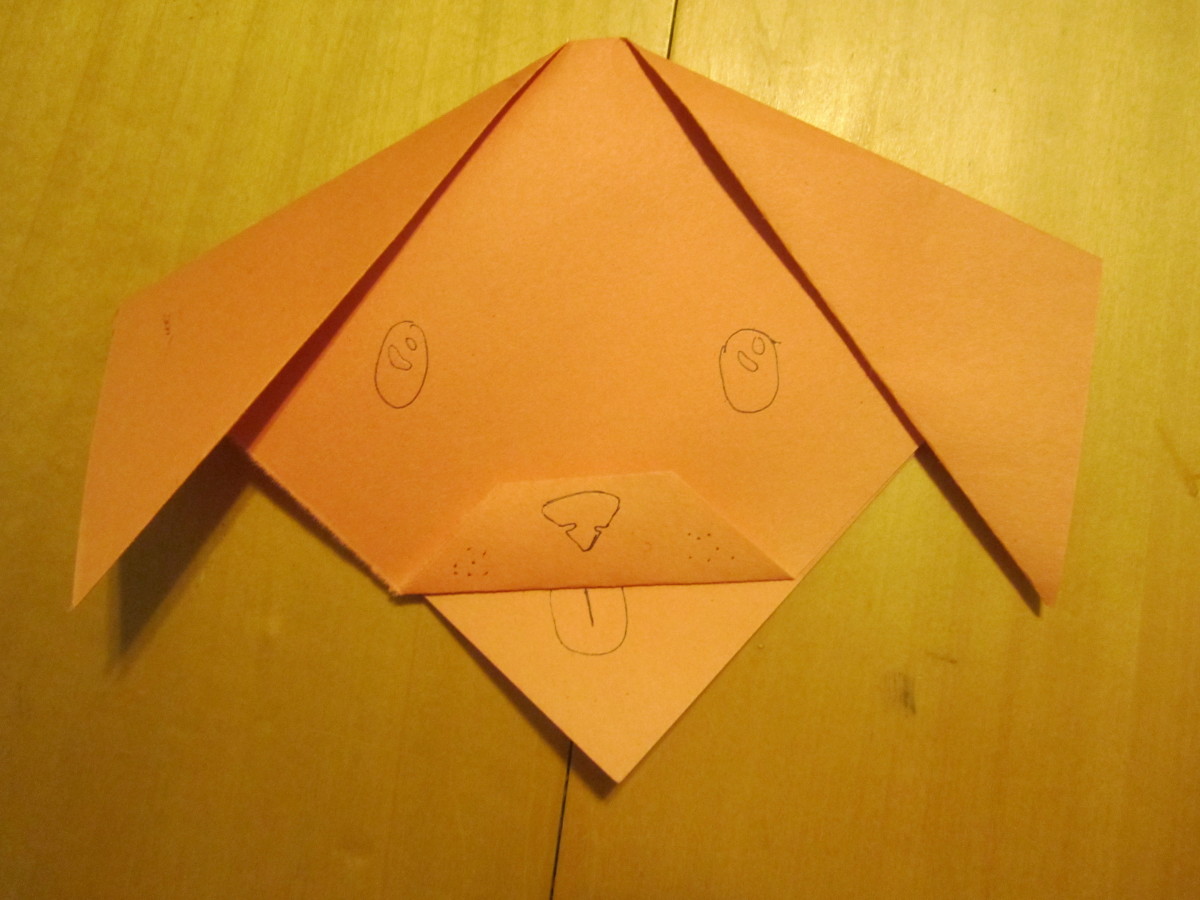 Origami Dog Face