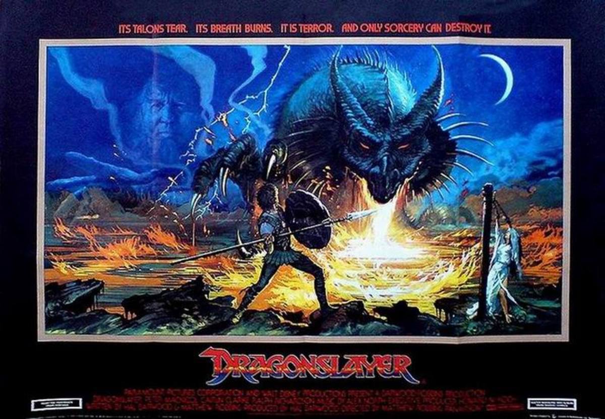 Dragonslayer (1981) Póster del Reino Unido