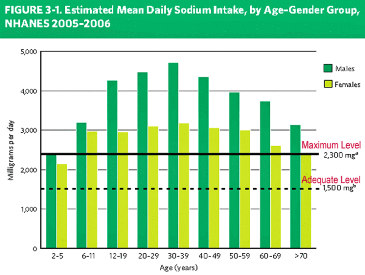 New dietary guidelines have considerable focus on excessive sodium consumption.