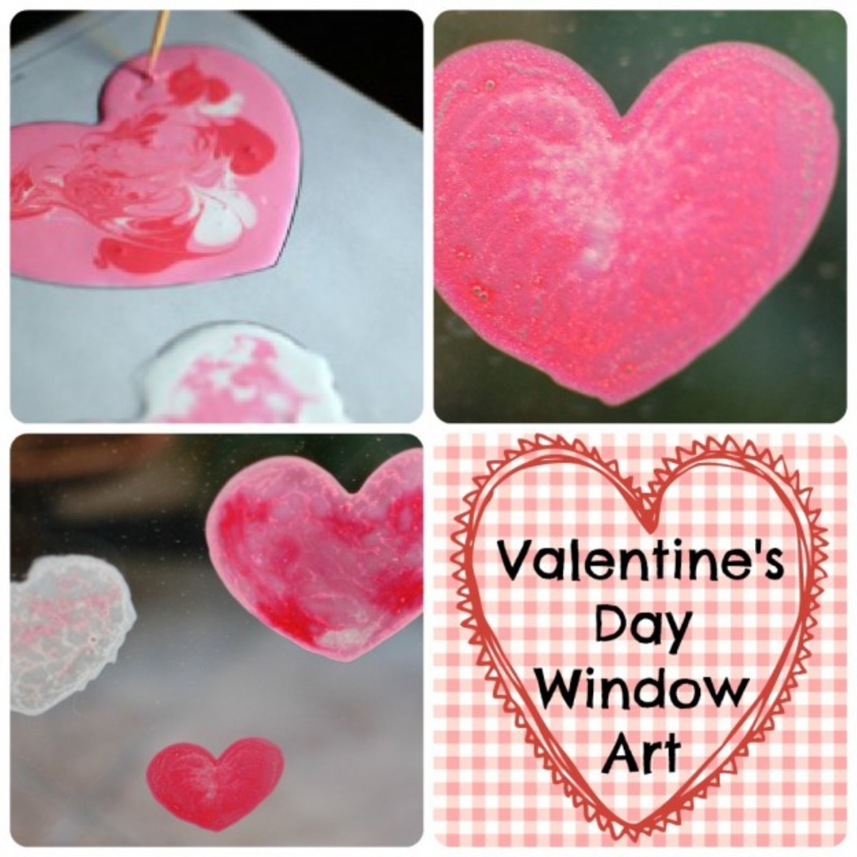 Babble.com has the tutorial so  you can make these adorable heart shaped window clings for Valentine's Day.  Click on the pic to see more.