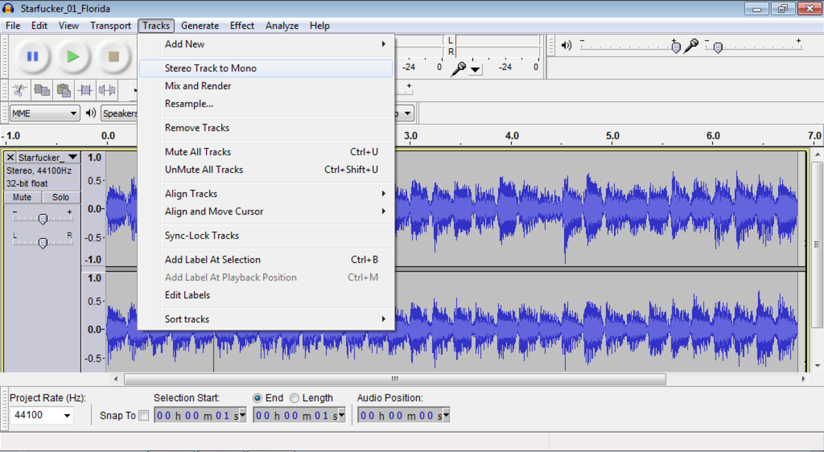 using ffmpeg audacity to aac