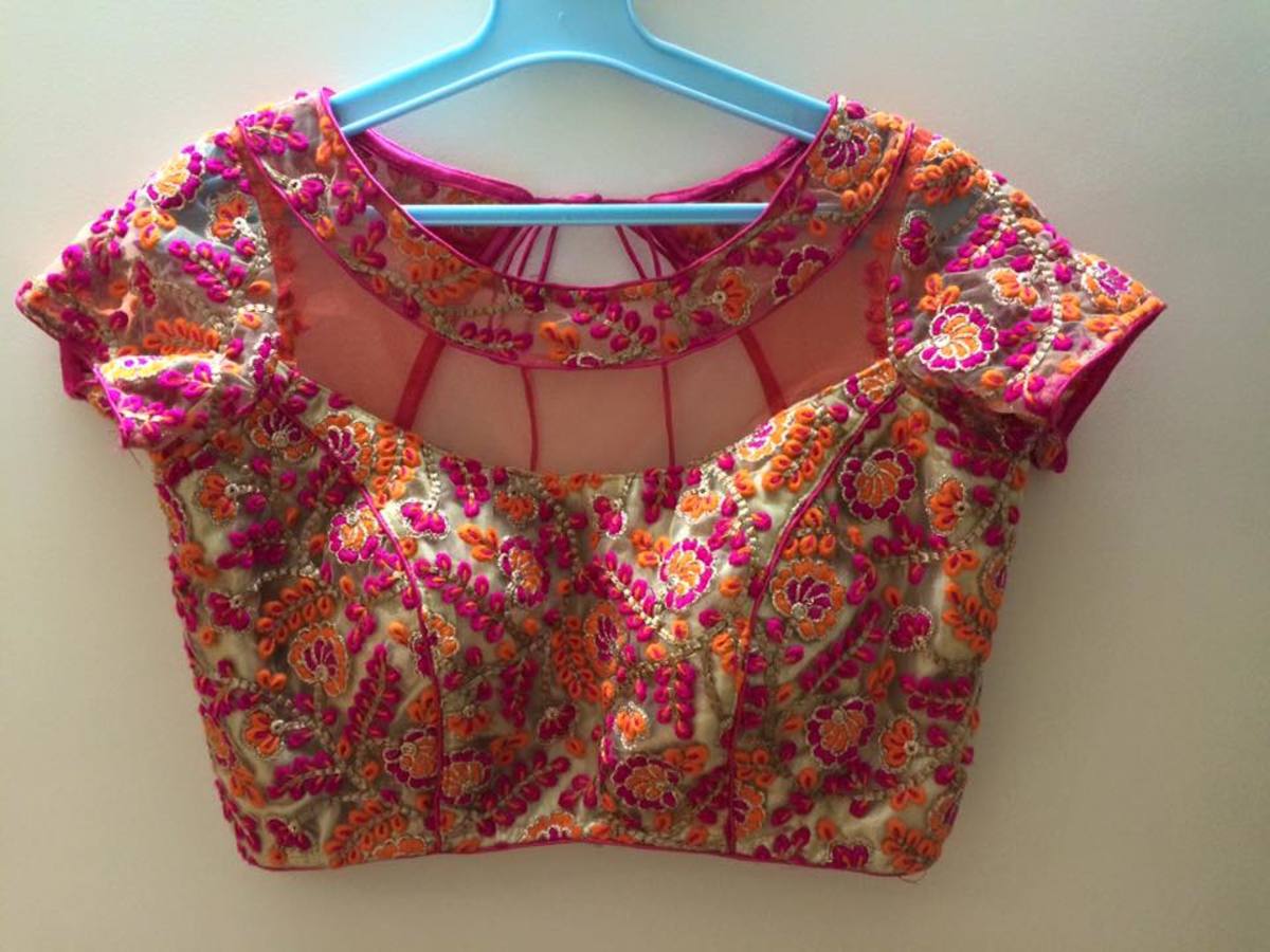 party saree blouse design