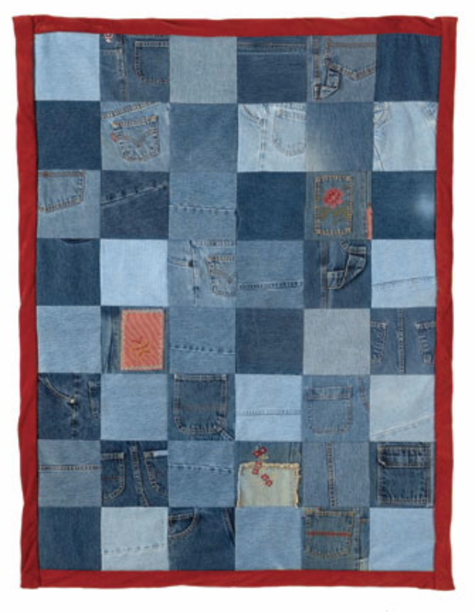 Recycled Jean Quilt