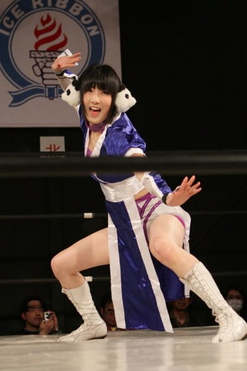 Japanese female wrestler Makoto